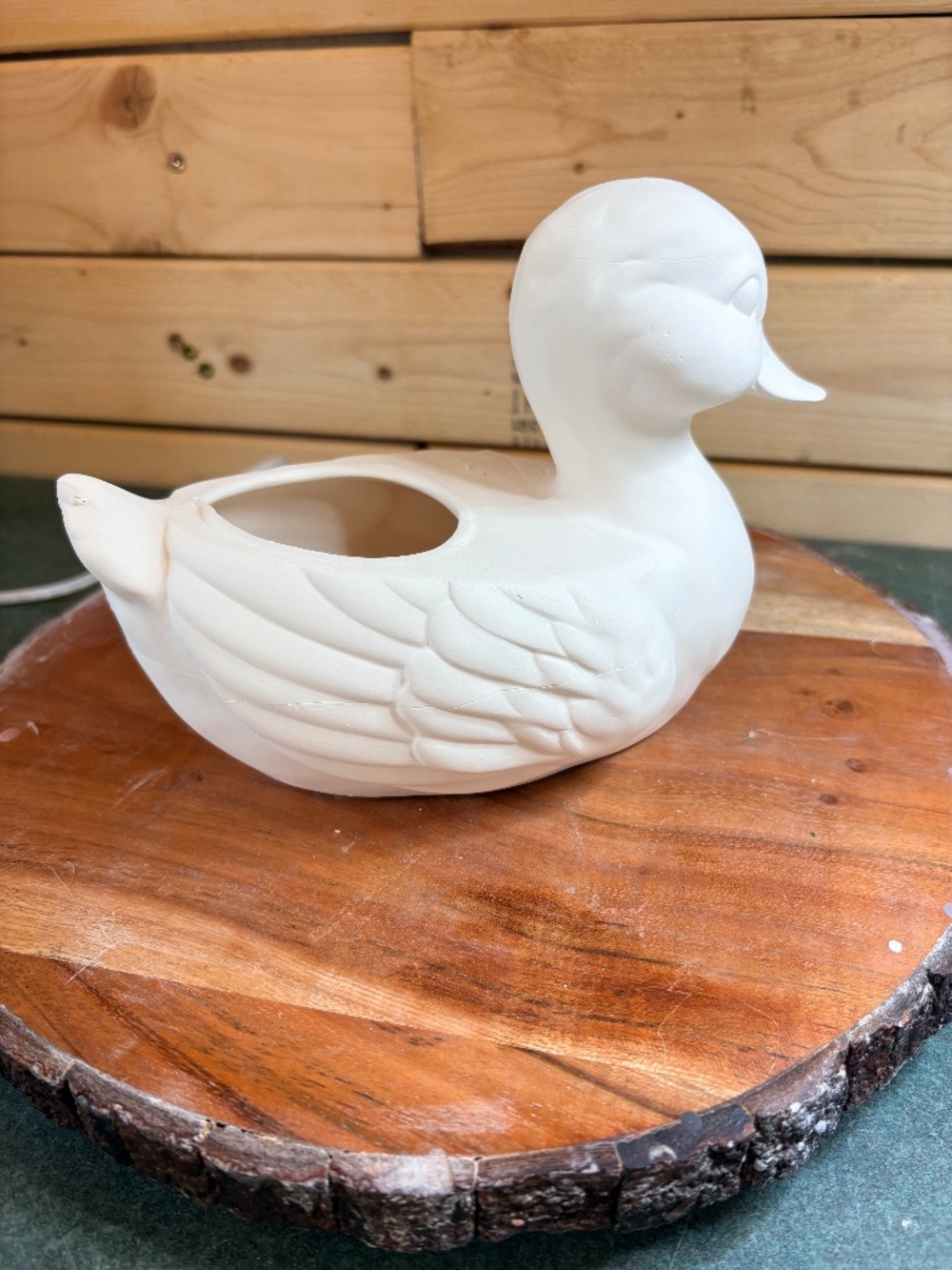 Duck Planter Ceramic Bisque